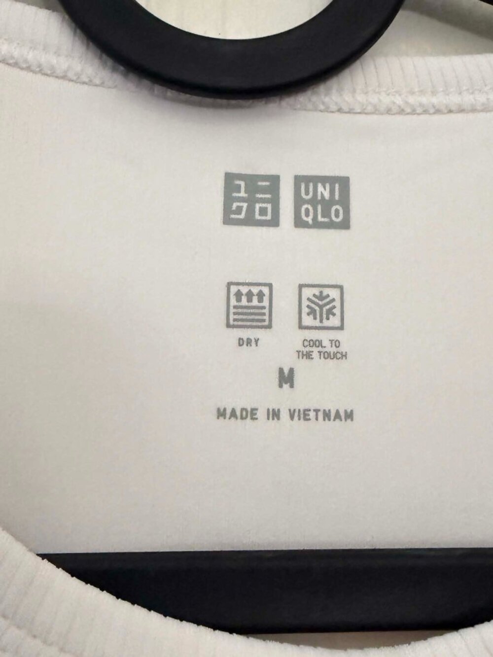 Uniqlo AIRism Ribbed Cropped Tank Tops 3-Pack M NWOT White Black Blue - Picture 8 of 11